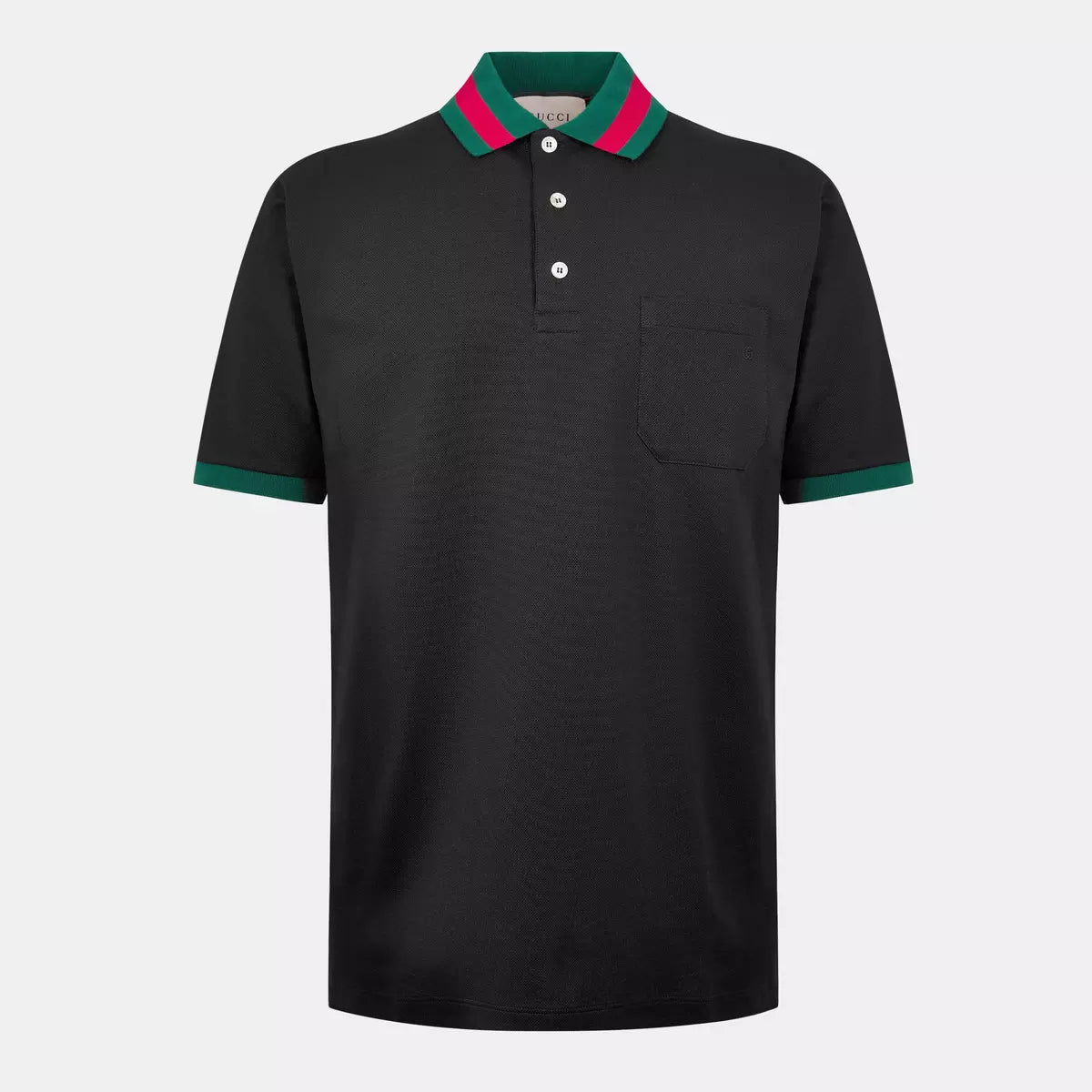 Gucci Web Collar Polo Shirt