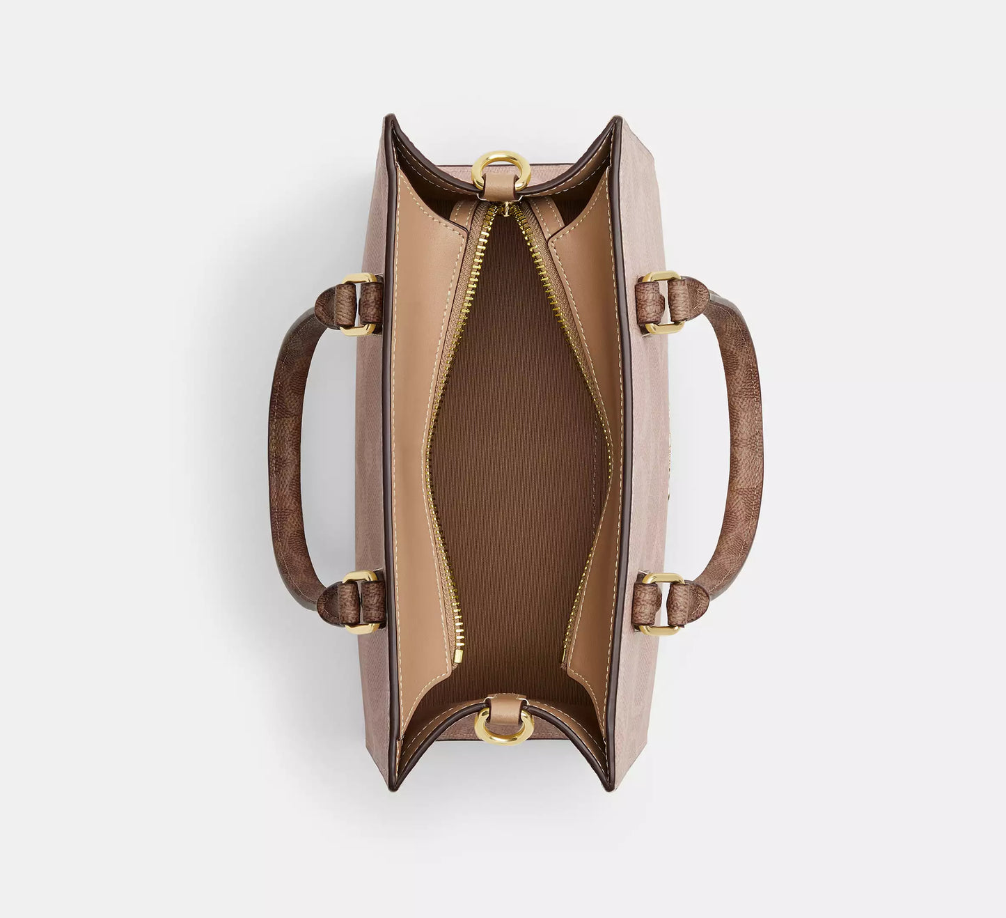 Coach Maggie Small Tote Bag In Blocked Signature Canvas