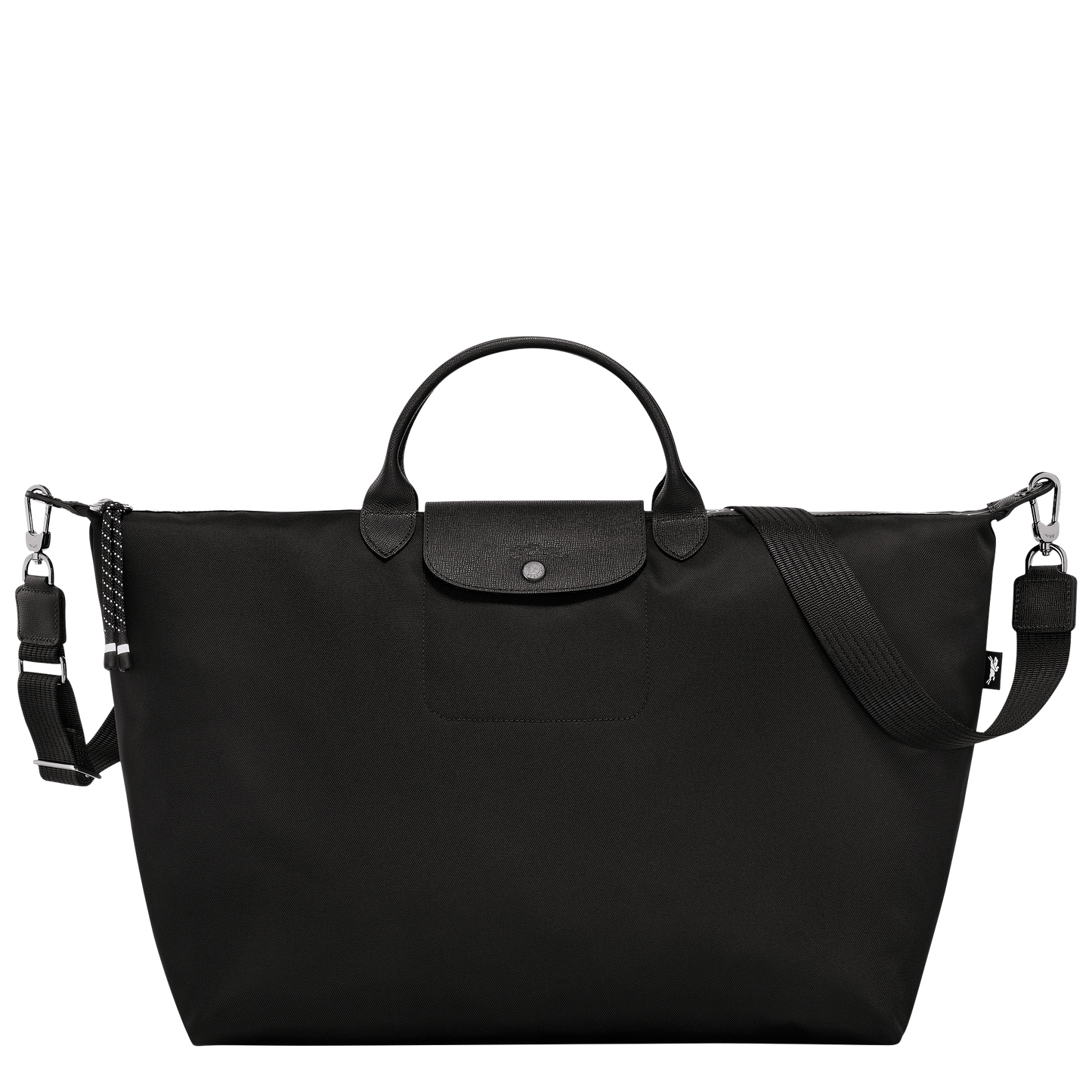 Long Champ Le Pliage Energy L Travel bag Black - Recycled canvas