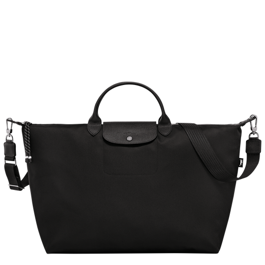 Long Champ Le Pliage Energy L Travel bag Black - Recycled canvas