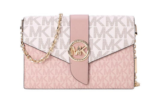 Michael Kors Charm Medium Monogram Chain Crossbody Bag