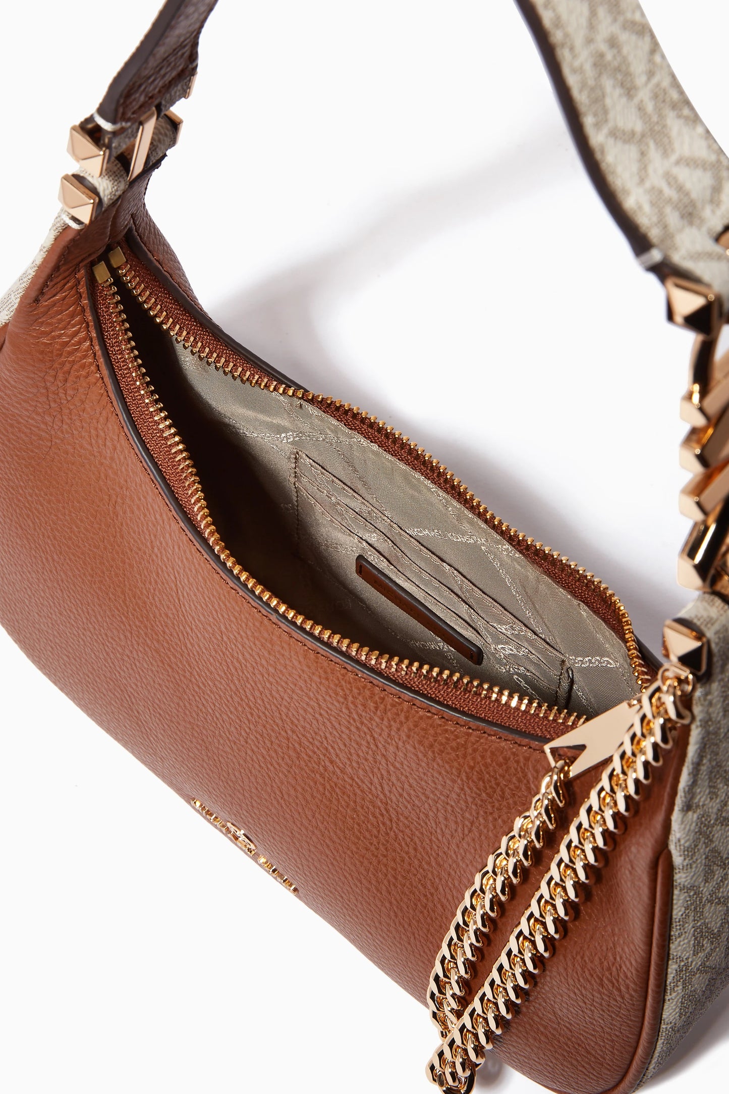 Michael Kors Small Piper Pouchette Bag in Leather