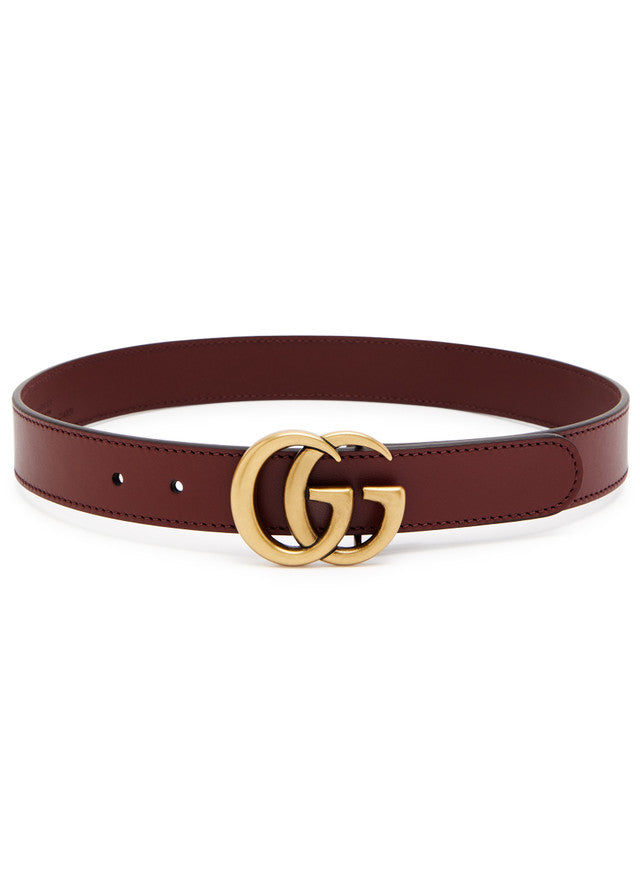 GUCCI GG leather belt