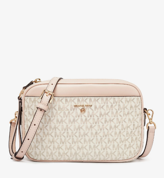 Michael Kors Jet Set Large Monogram Color Block Camera Bag