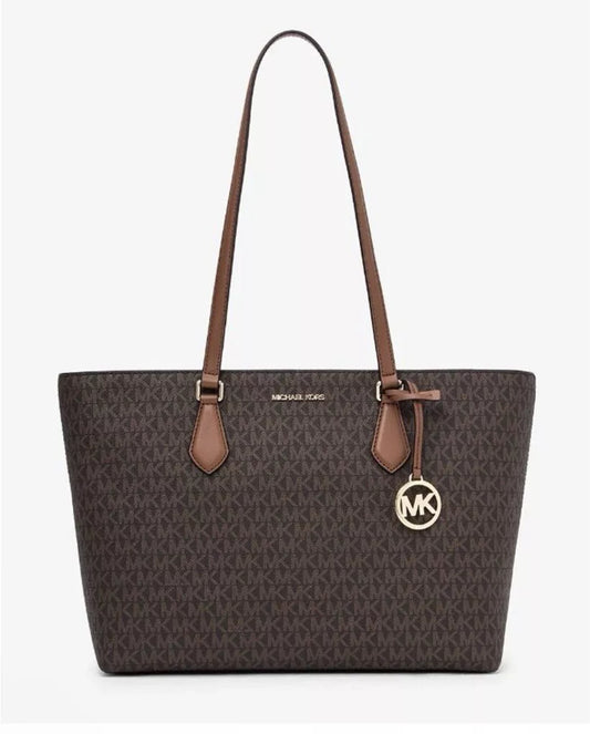 Michael Kors Handbag Sheila Large Mf Tote Bag Signature Brown
