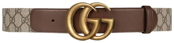 Gucci GG Belt With Double G Buckle 'Brown'