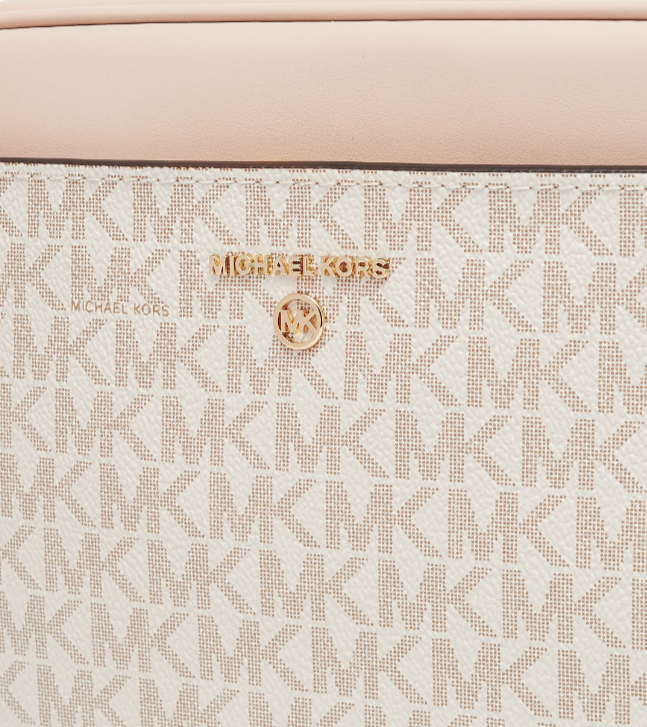 Michael Kors Jet Set Large Monogram Color Block Camera Bag