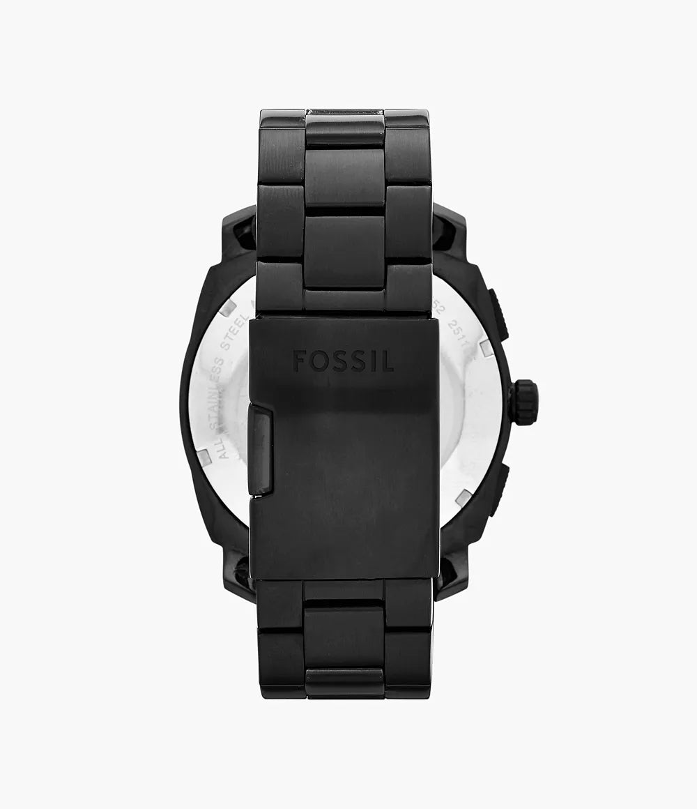 Machine Chronograph Black Stainless Steel Watch FS4552
