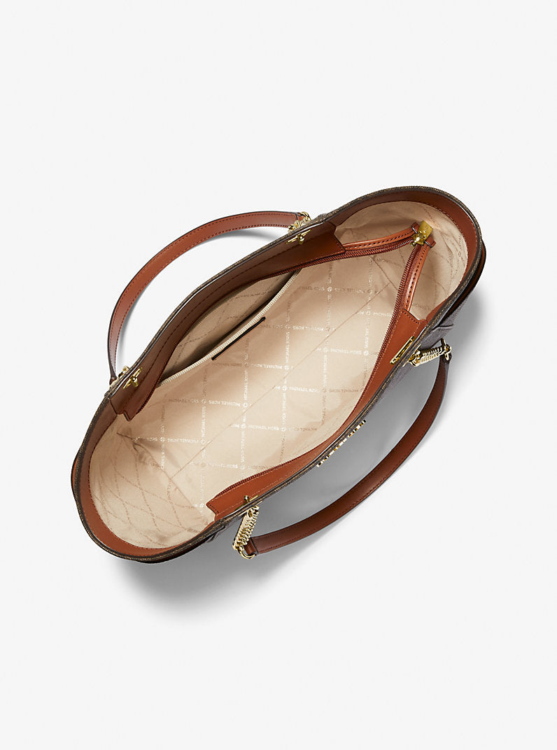 Michael Kors Jet Set Large Signature Logo Shoulder Bag