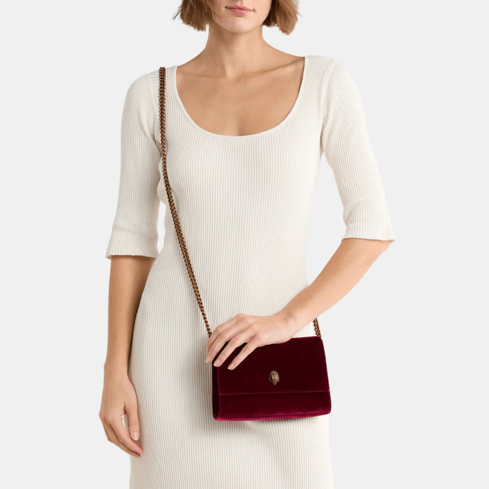 Kurt Geiger KGL Velvet Clutch Bag