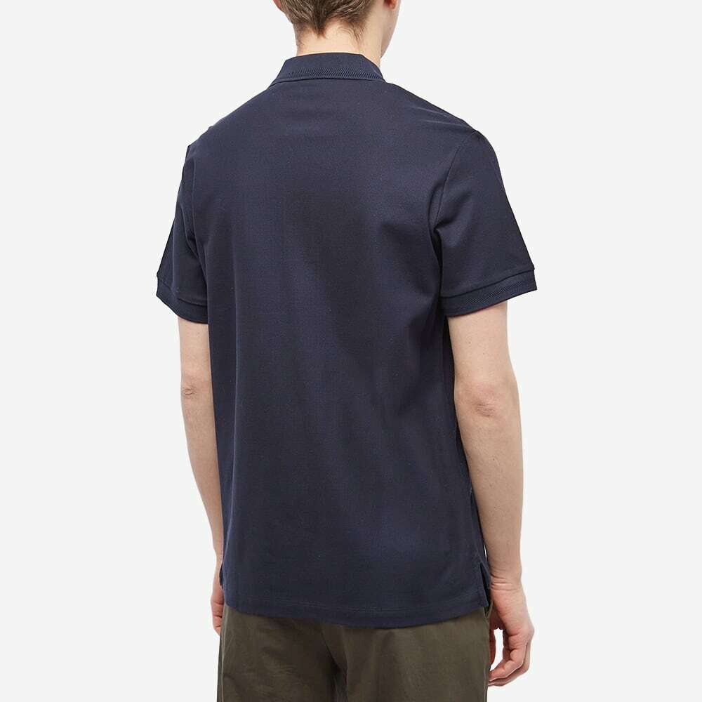 Burberry Men's Eddie TB Circle Logo Polo Shirt in Coal Blue