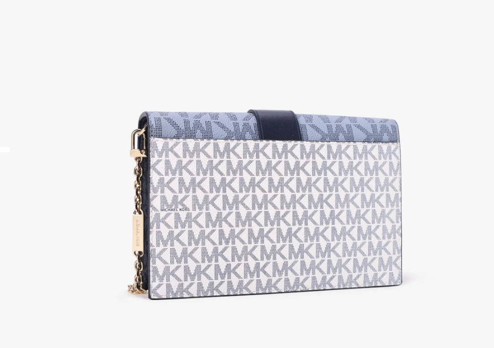 Michael Kors Charm Medium Monogram Chain Crossbody Bag