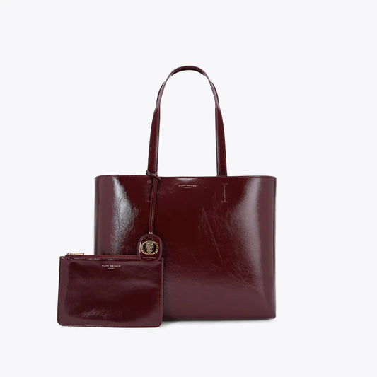 Kurt Geiger large chelsea shopper bag in Dark Brown
