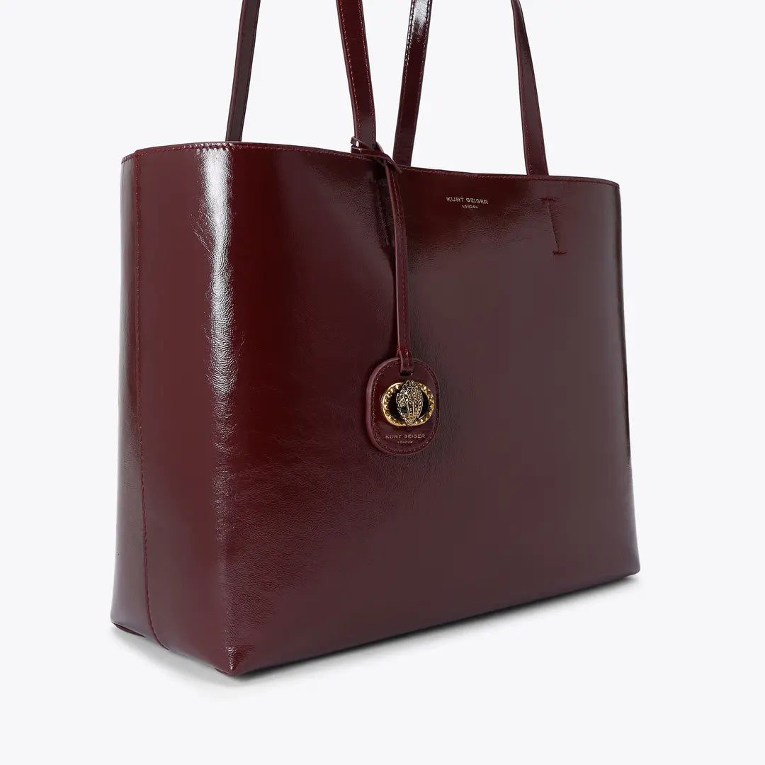 Kurt Geiger large chelsea shopper bag in Dark Brown