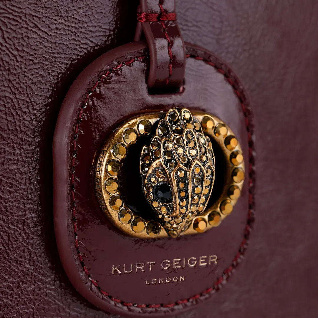 Kurt Geiger large chelsea shopper bag in Dark Brown