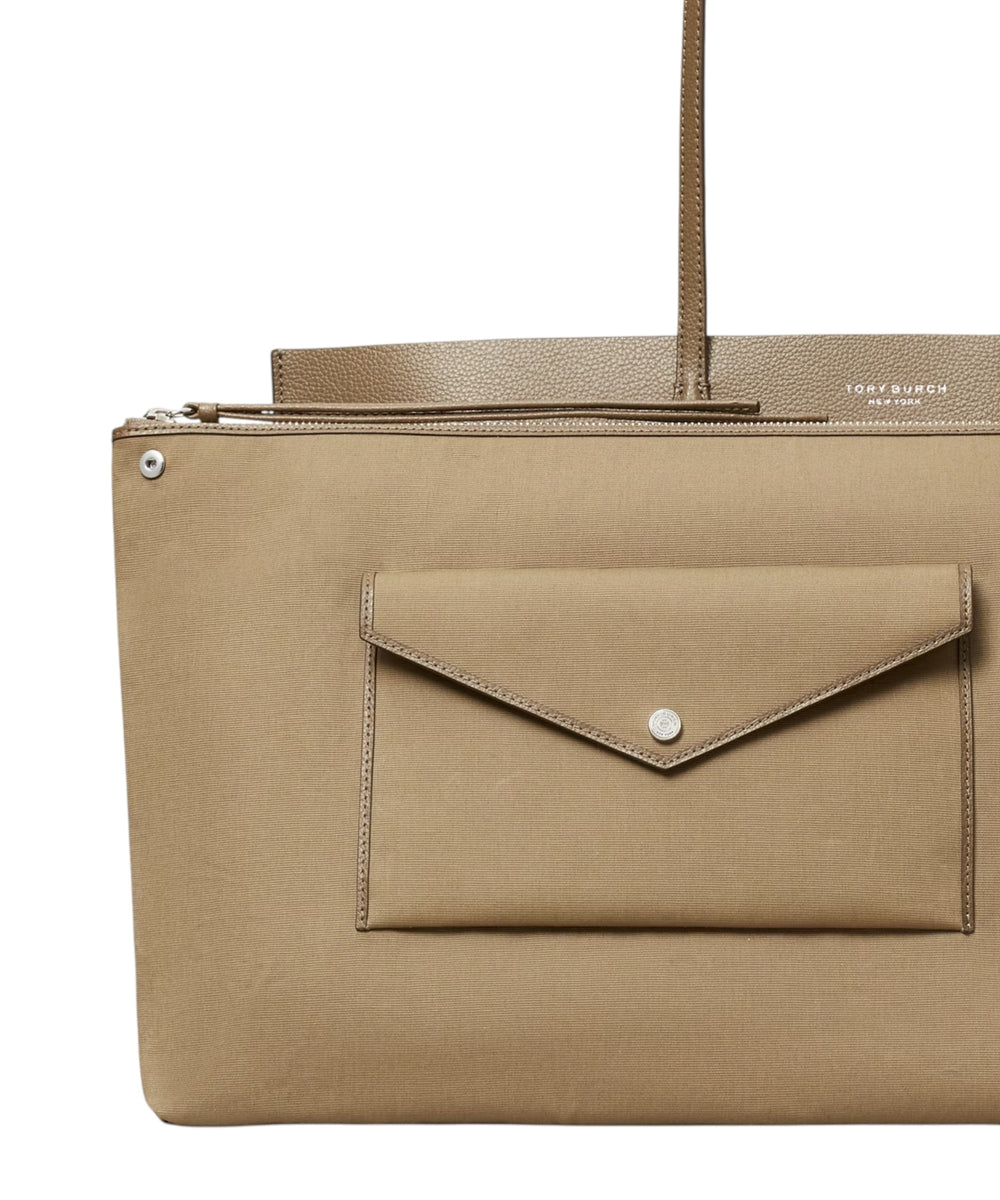 TORY BURCH PERRY TOTE in Wild Mushroom
