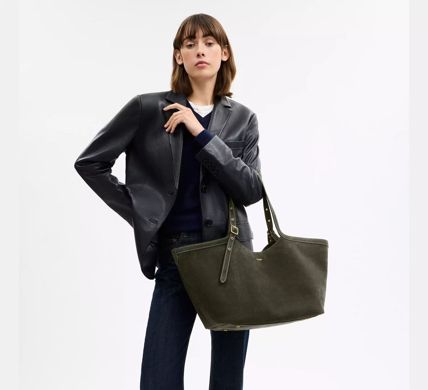 Coach Gramercy Tote Bag in Brass/Olive