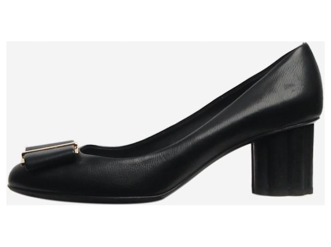 Salvatore Ferragamo Black Patent Leather Shoes
