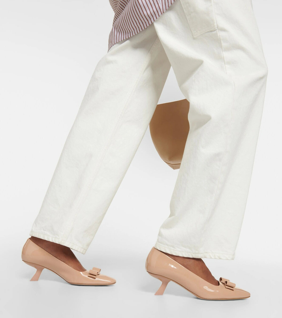 Ferragamo Vara patent leather pumps