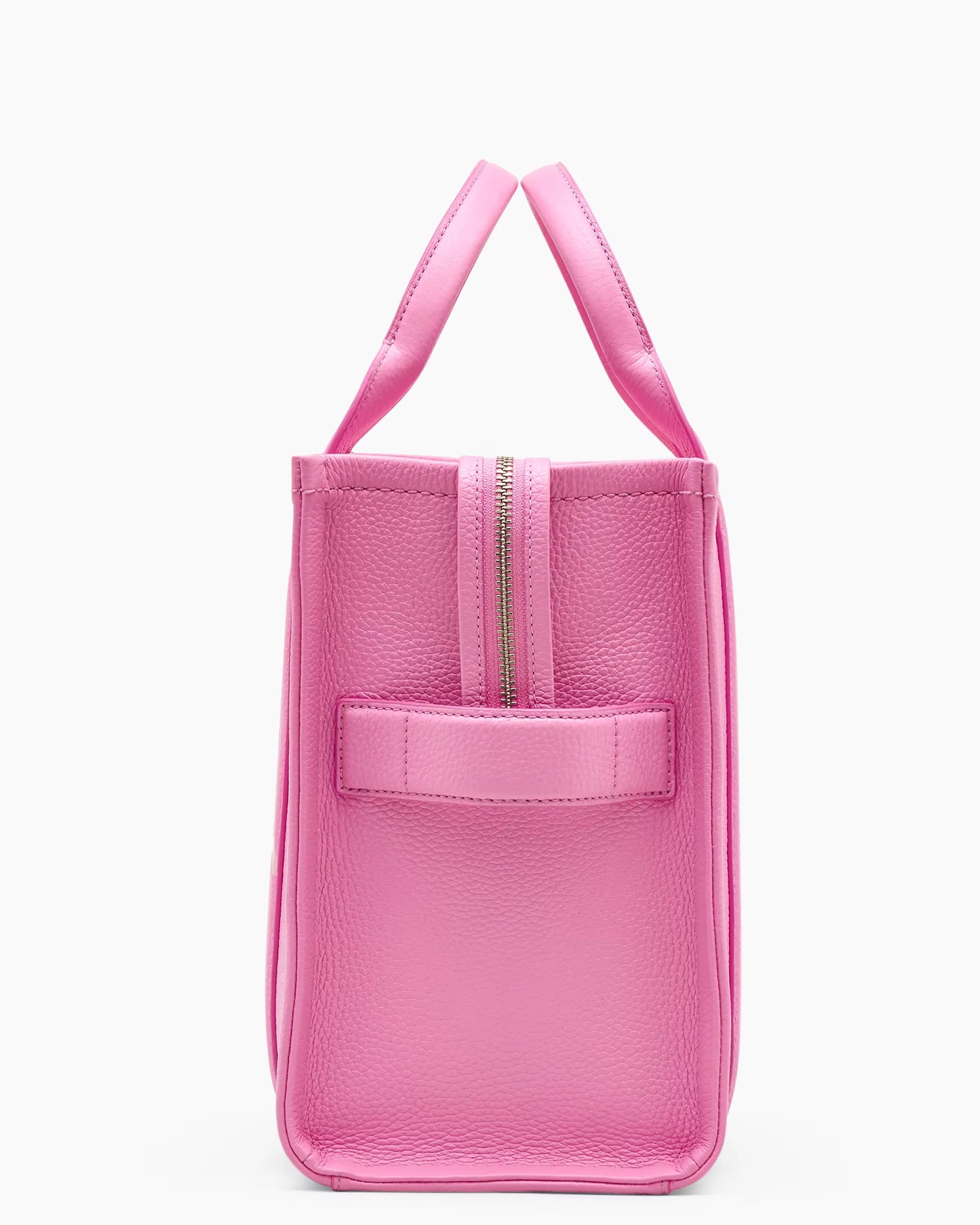 The Leather Medium Tote Bag in Pink