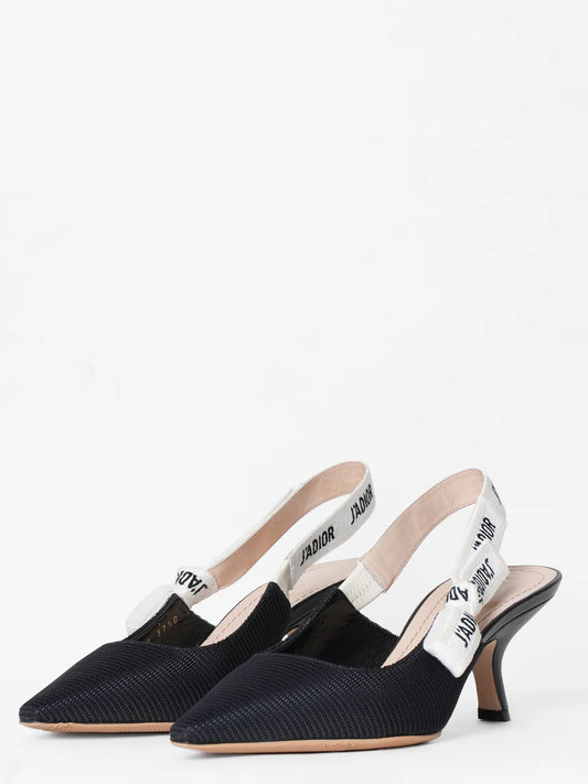 Dior J'Adior Black Slingback Pumps