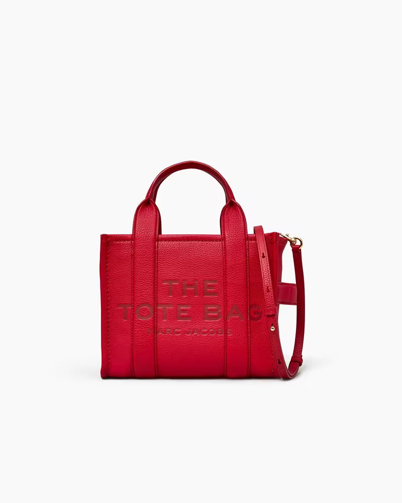 Marc jacob The Leather Small Tote Bag in True Red