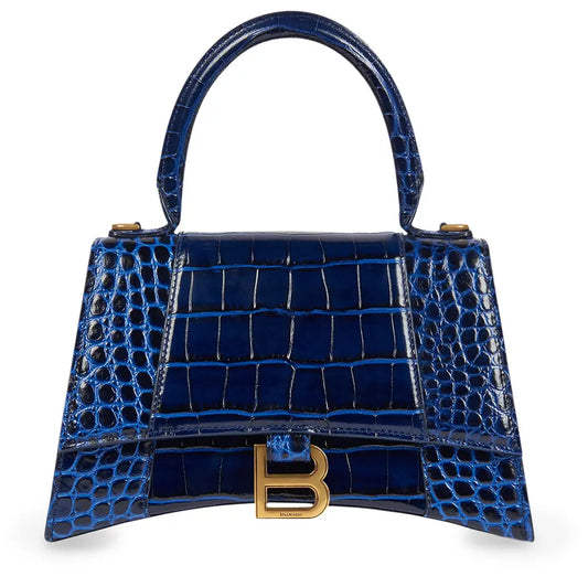 Balenciaga Hourglass Small Top Handle Bag in Blue