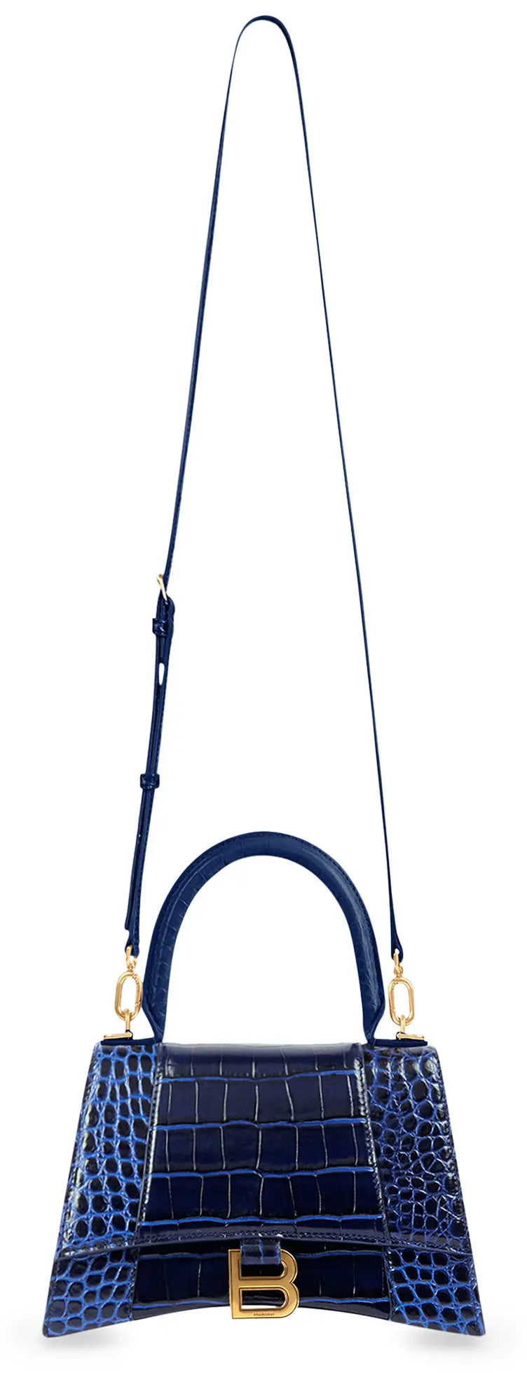 Balenciaga Hourglass Small Top Handle Bag in Blue