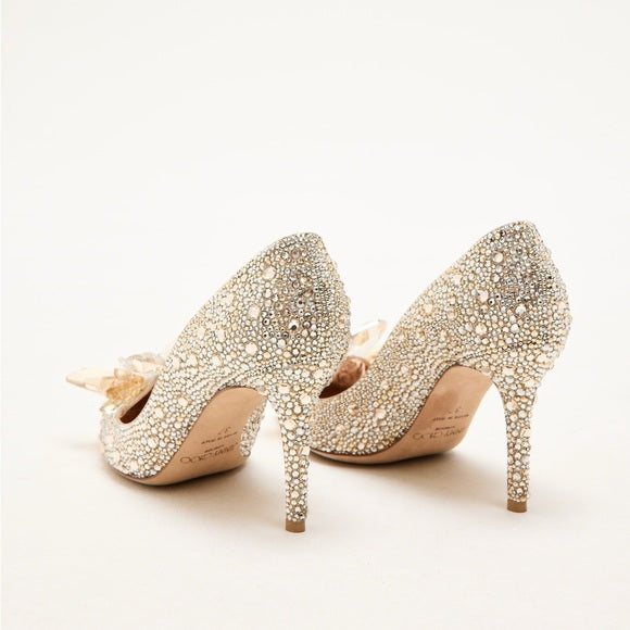 Jimmy Choo Cinderella Gold Alia Heels