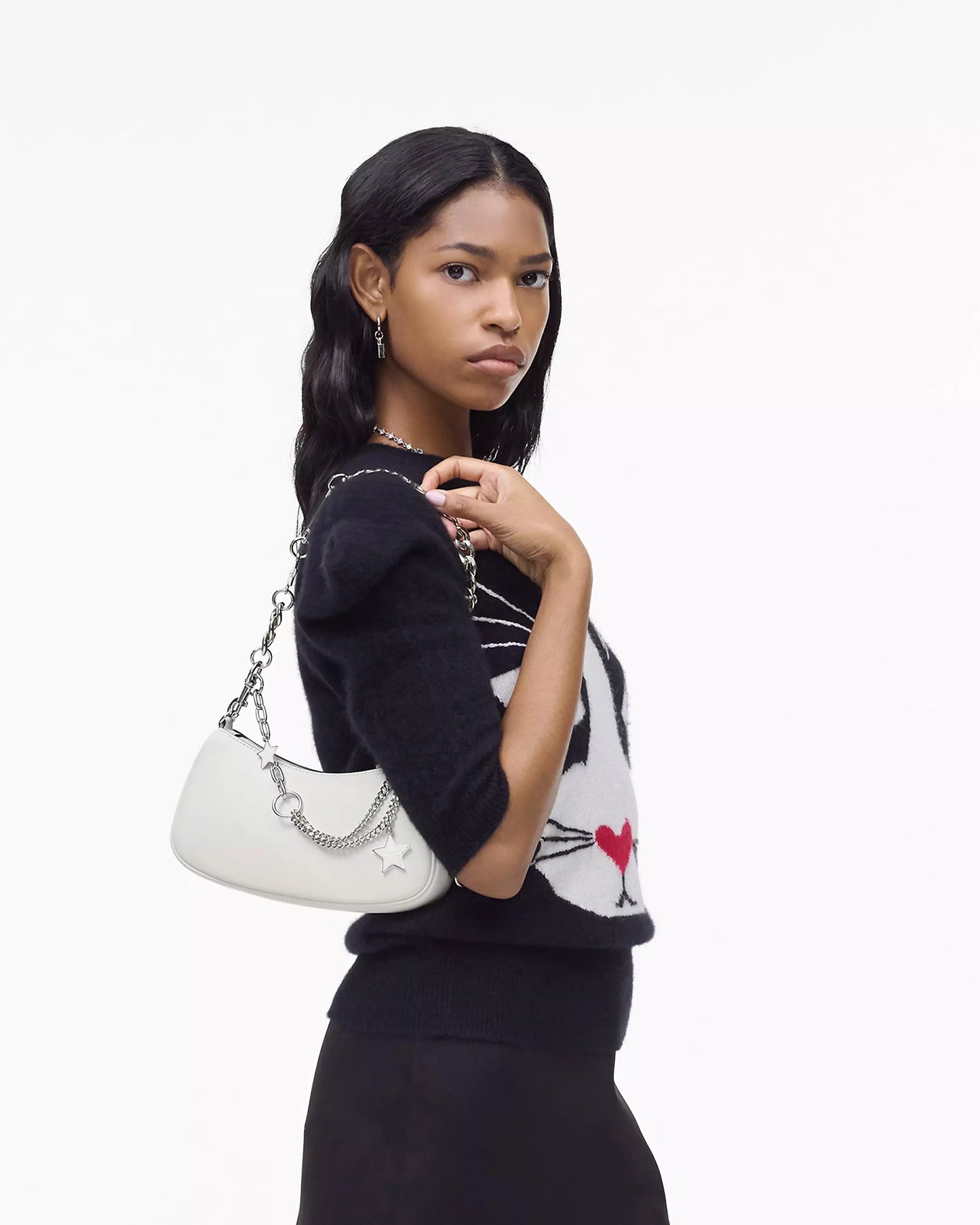 Marc Jacob 'The Star Charm' Small shoulder bag in White