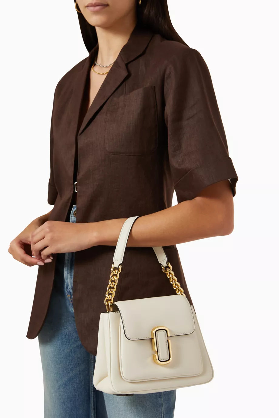 Marc Jacob The J Marc Mini Satchel Shoulder Bag in Leather