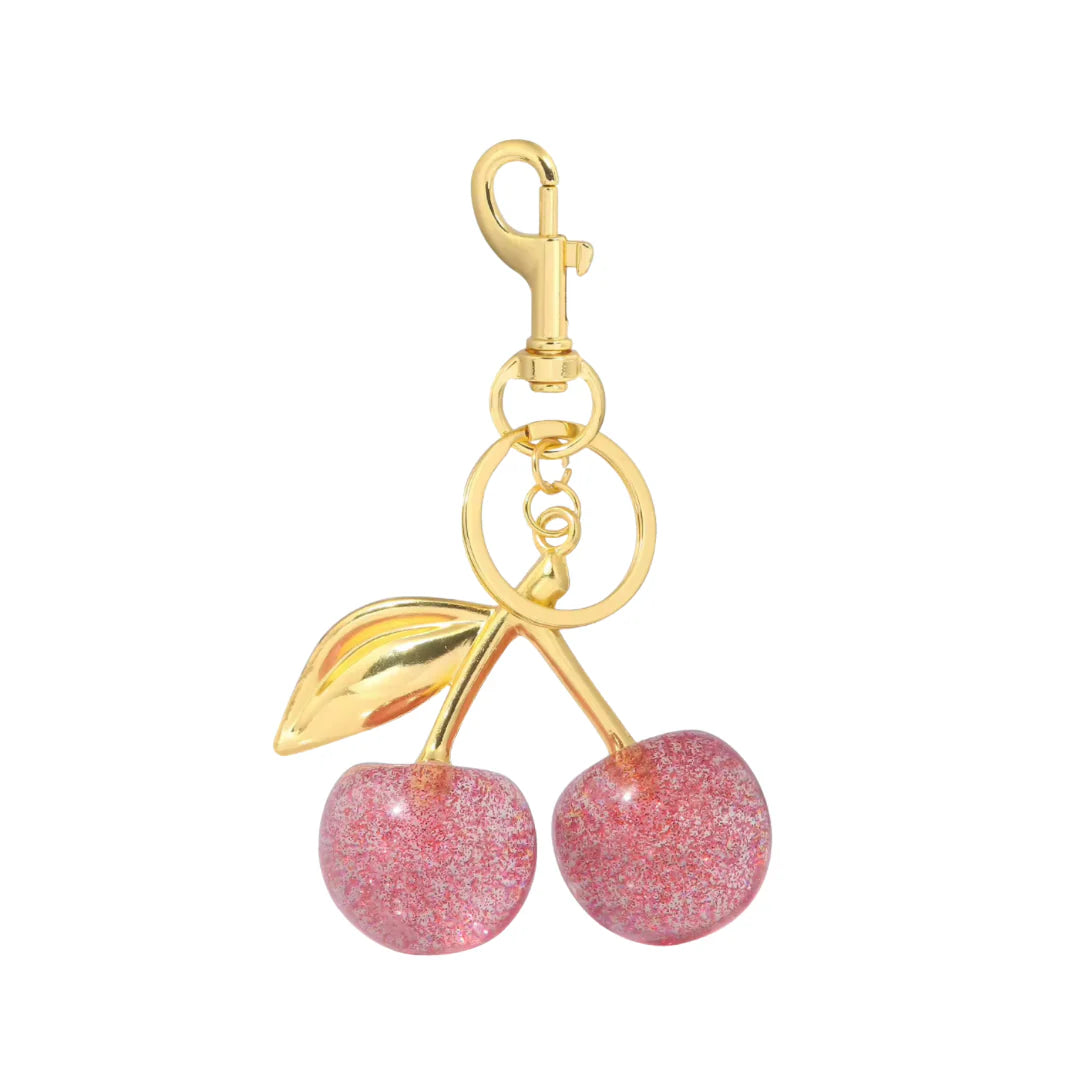 Coach Cherry Charm in Gliter Pink