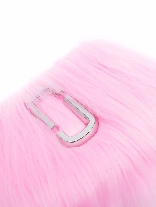 Marc Jacob snapshot faux-fur shoulder bag in pink