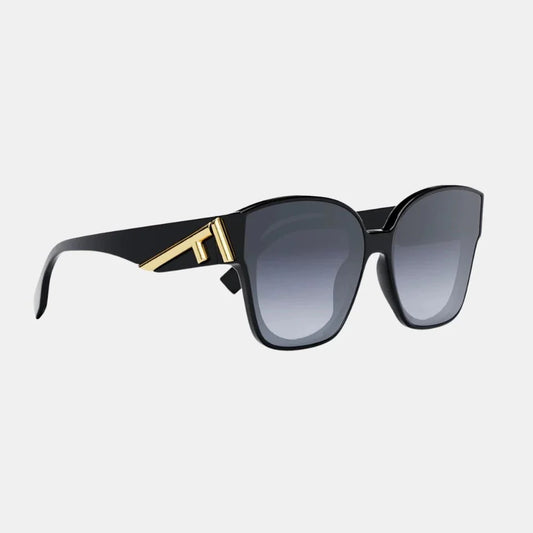 Fendi Oversized F Logo Acetate Cat-Eye Sunglasses