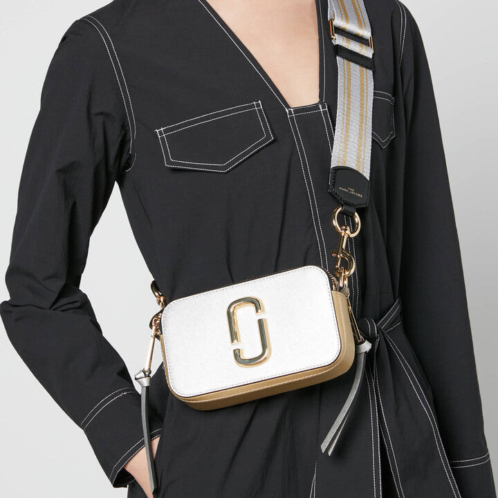 Marc Jacob The Snapshot Cross Body Bag in Platinum Multi