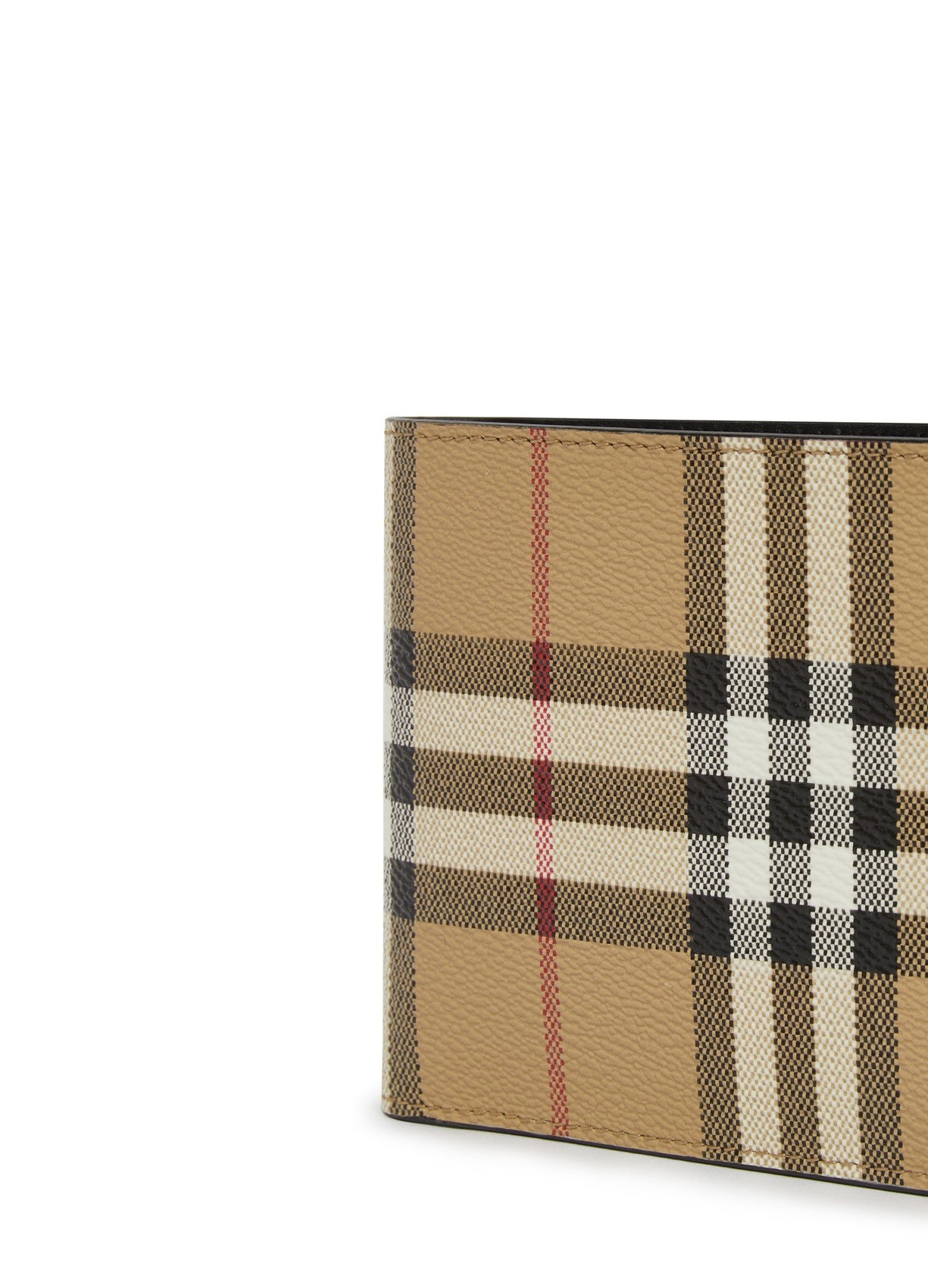 Burberry Vintage Check wallet in matt grain coated fabric