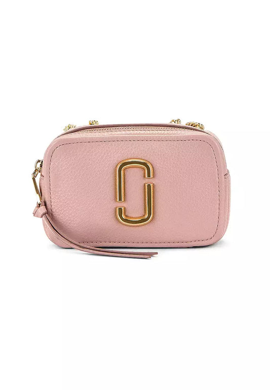 Marc Jacob The Glam Shot Leather Crossbody Adobe Rose