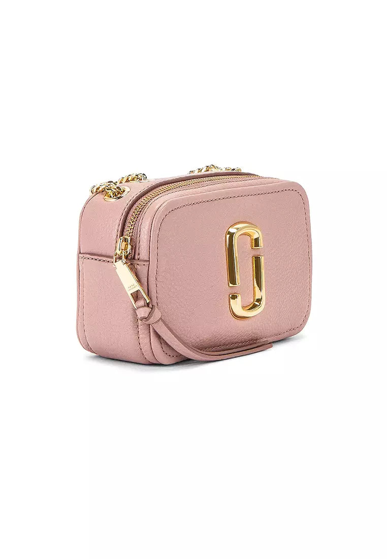 Marc Jacob The Glam Shot Leather Crossbody Adobe Rose