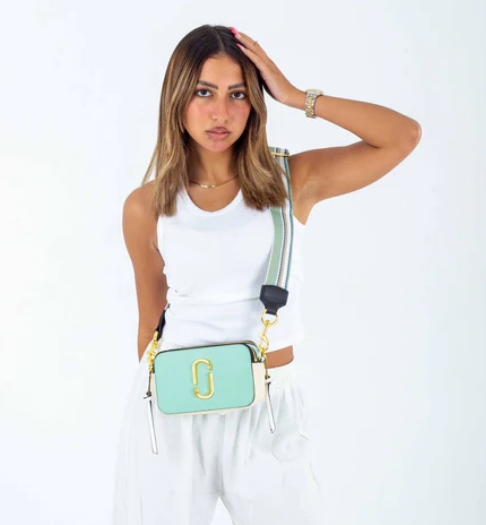 Marc Jacobs Shoulder Bag - The Snapshot New Mint Multi