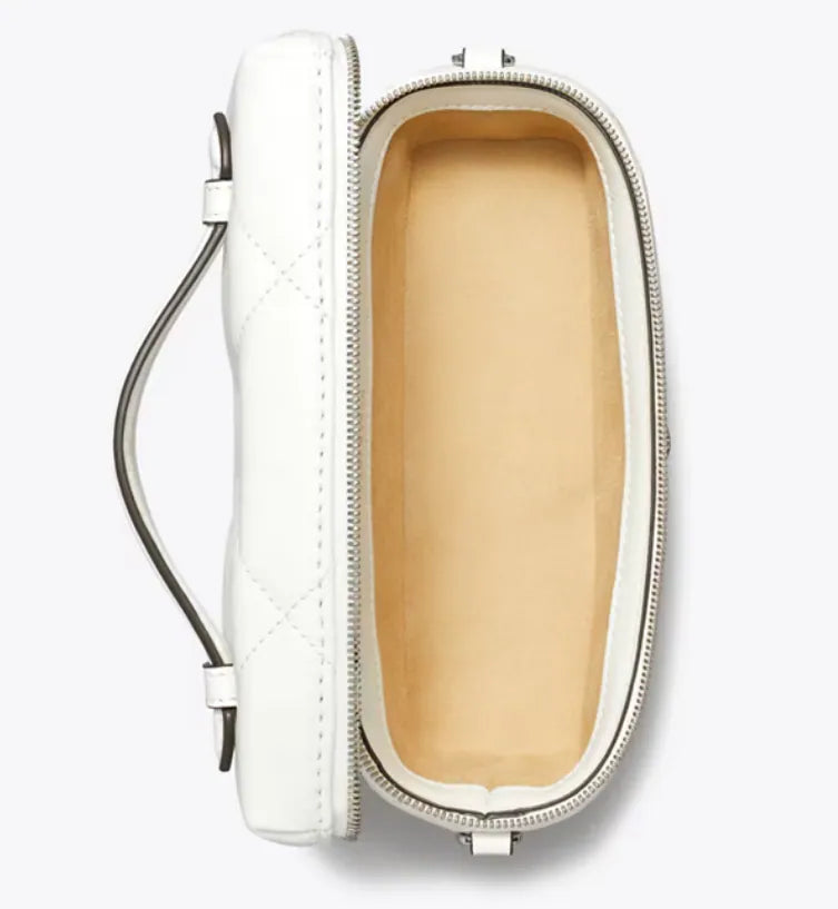 TORY BURCH KIRA JEWELRY BOX WITH DIAMOND QUILTING AND A WORN EFFECT