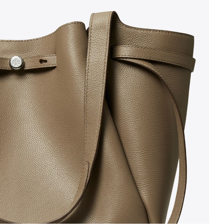 Tory Burch Large Romy Tote in Wild Mushroom