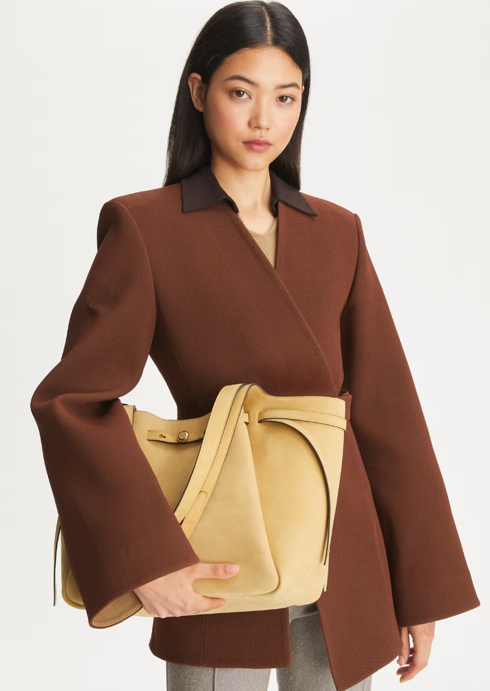 Tory Burch Large Romy Tote in Wheat