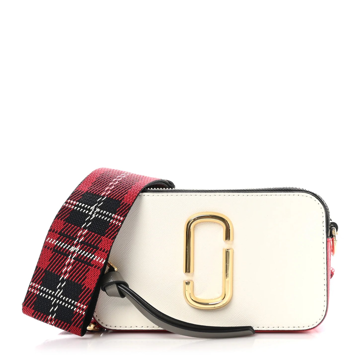 Marc Jacob Saffiano Small Snapshot Camera Bag Porcelain Multi