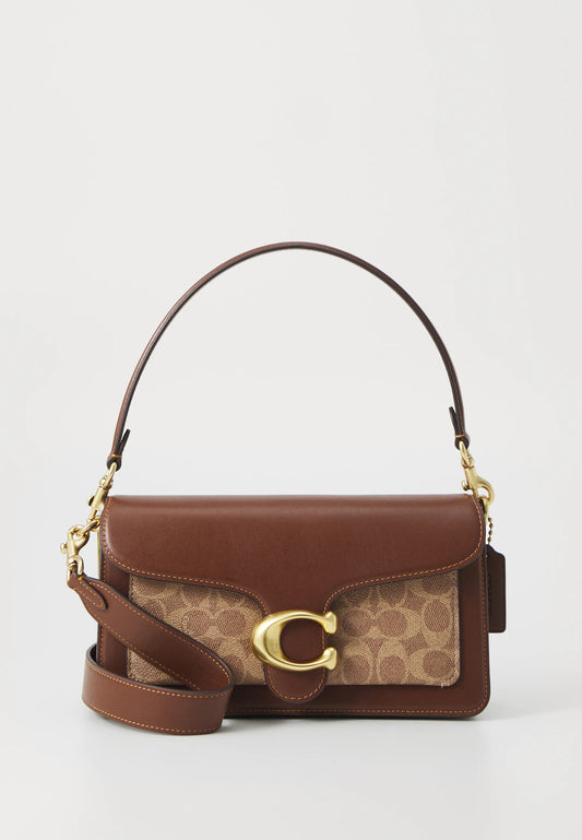 COACH TABBY SHOULDER BAG 26 IN SIGNATURE CANVAS - Handbag - tan brown