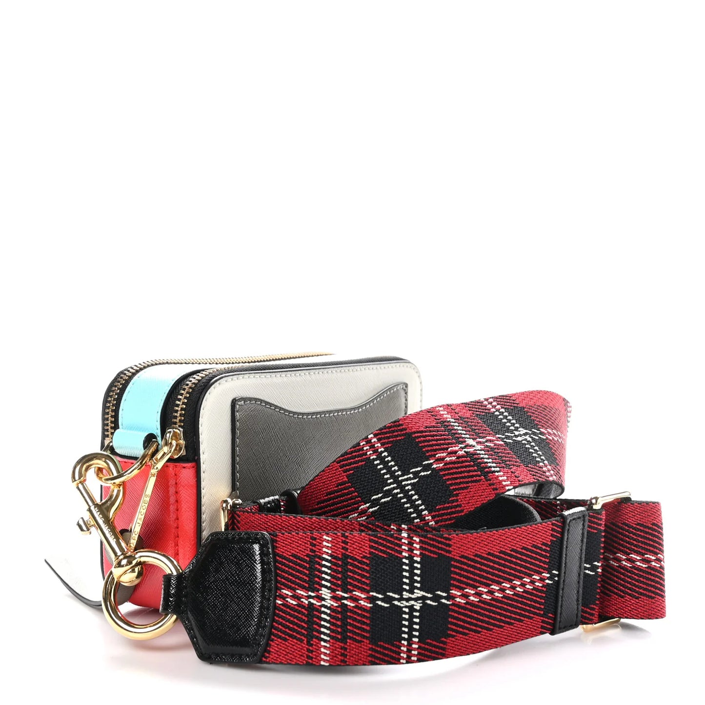 Marc Jacob Saffiano Small Snapshot Camera Bag Porcelain Multi