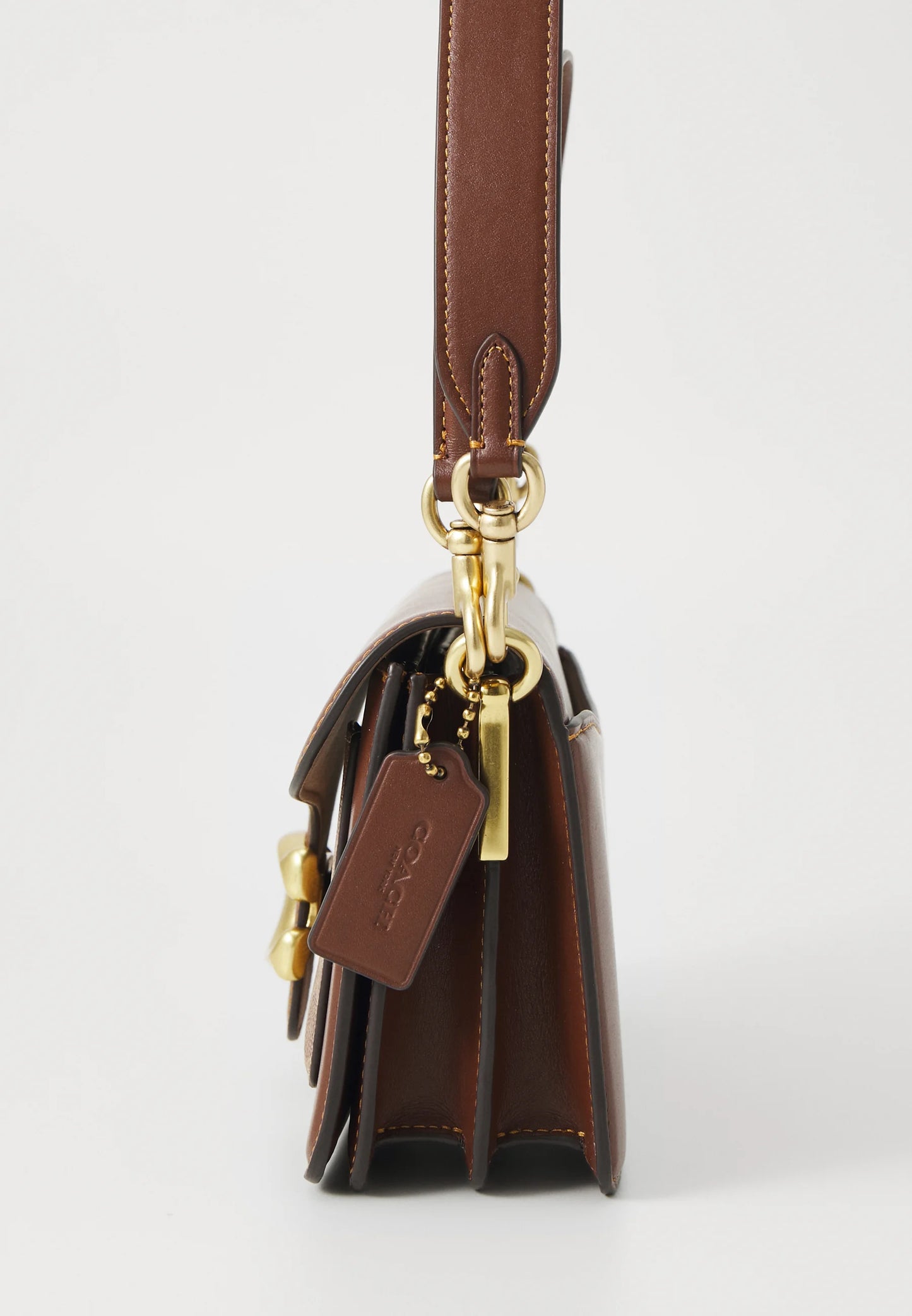COACH TABBY SHOULDER BAG 26 IN SIGNATURE CANVAS - Handbag - tan brown