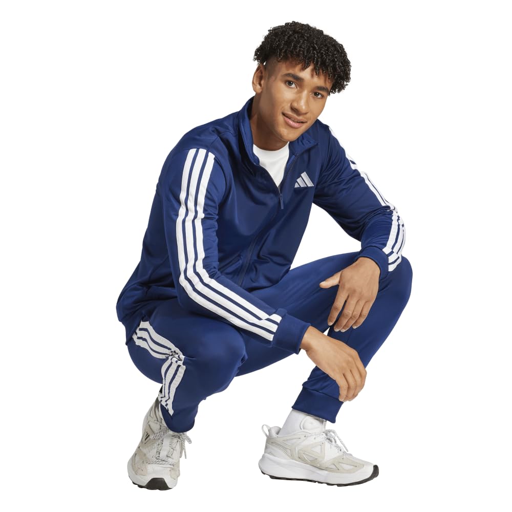 Adidas Sportswear Basic 3-Stripes Tricot Tracksuit in Medium