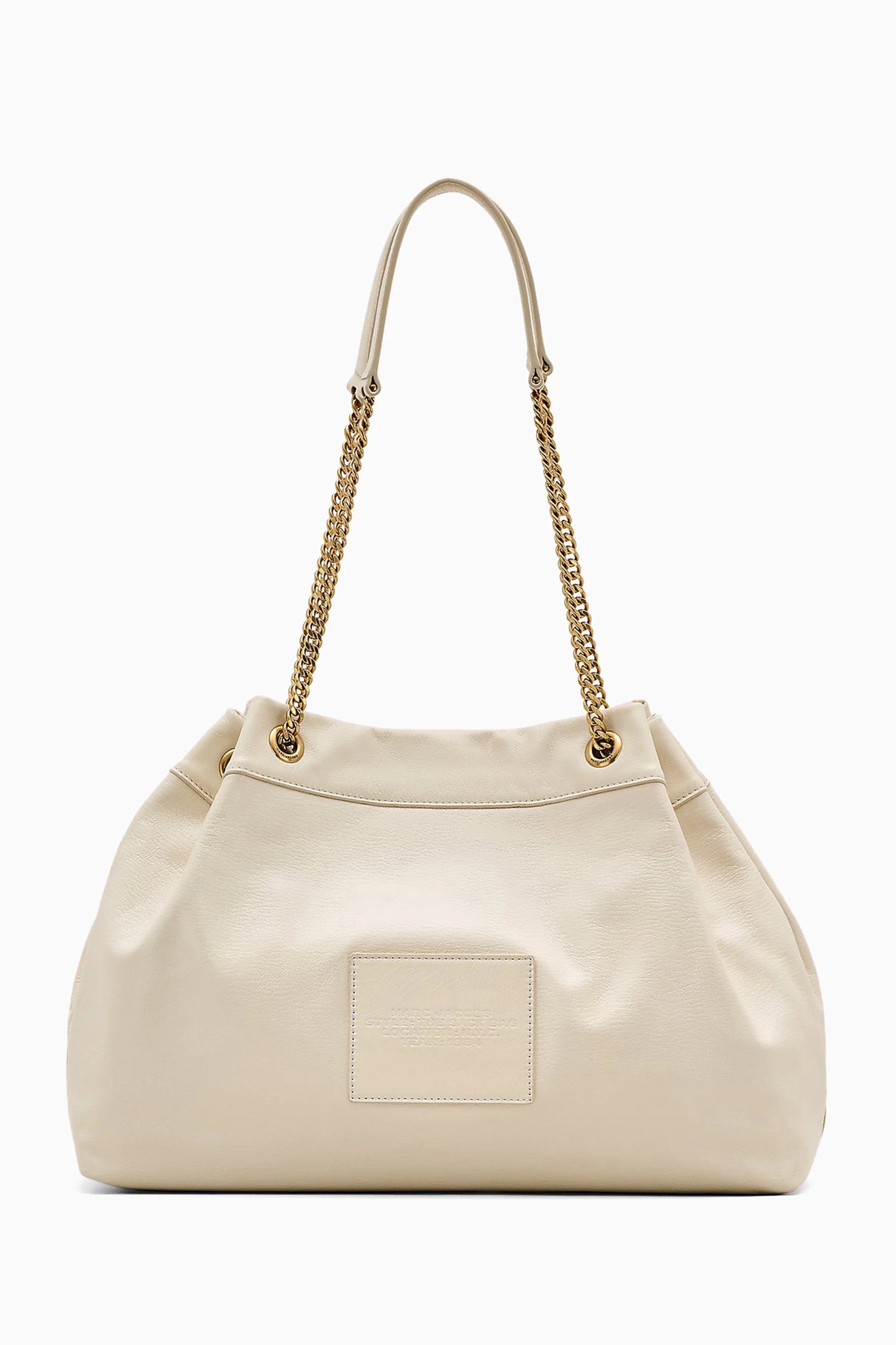 Marc Jacob The Large Chain Sack Bag in Leather in White