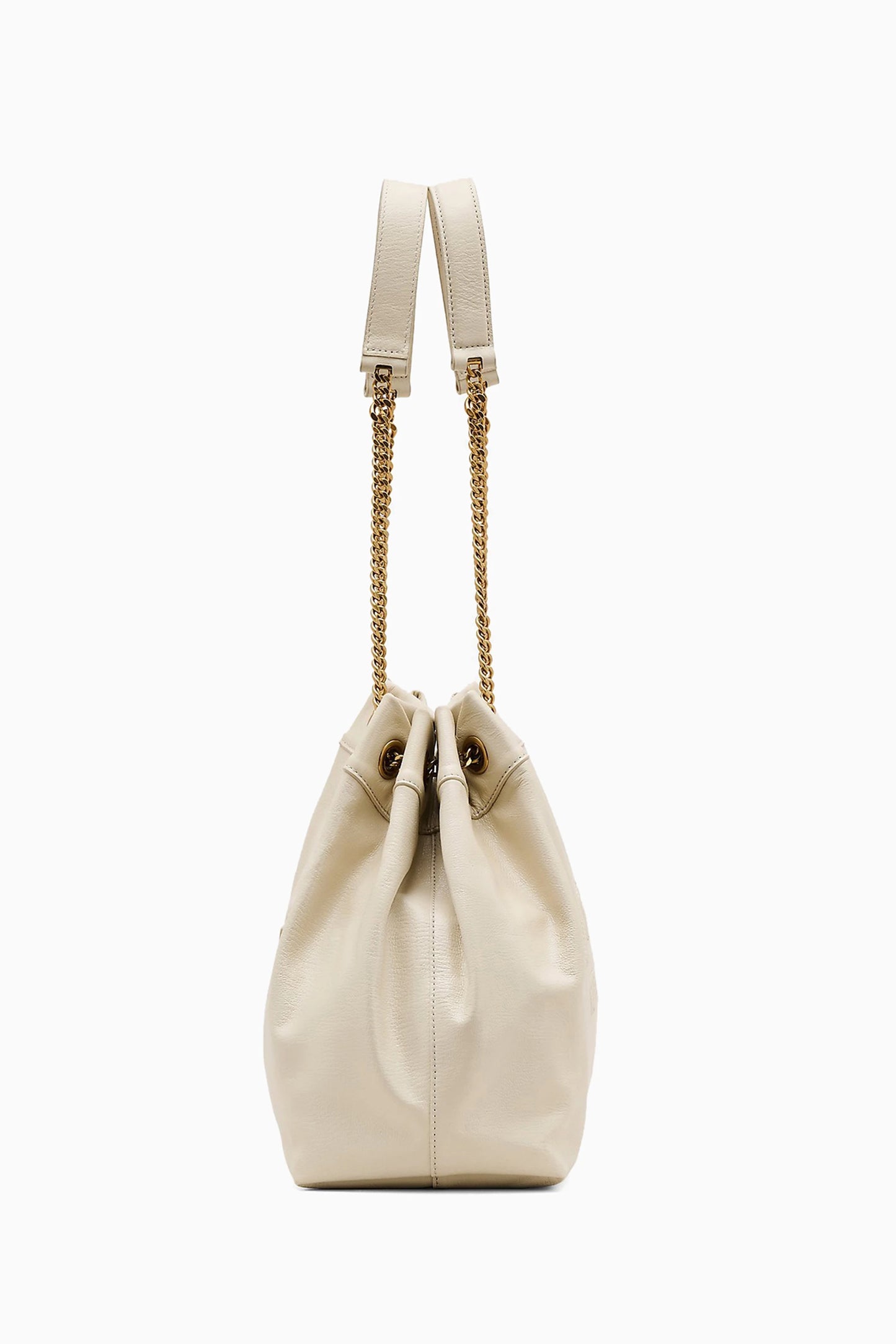 Marc Jacob The Large Chain Sack Bag in Leather in White