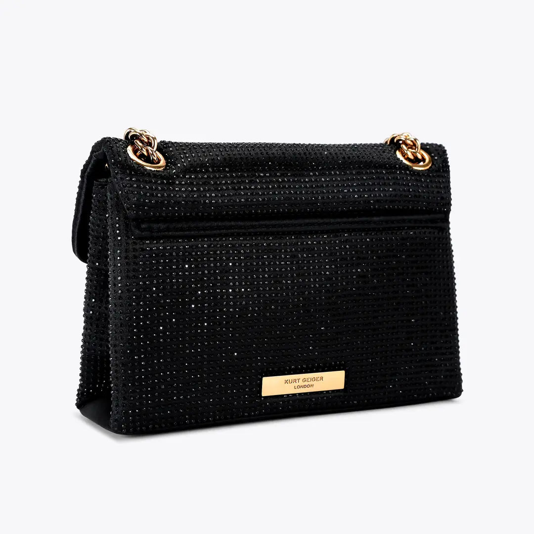 mini fabric kensington bag by kurt Geiger in black
